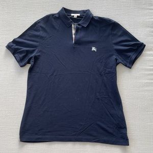 Burberry Brit Navy Blue Polo Shirt Size XL